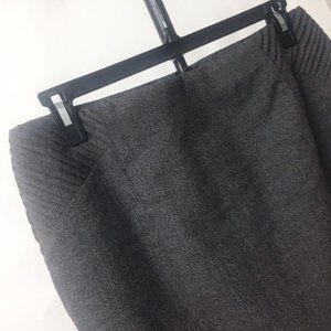Grey career skirt pleating at waist Sz 14